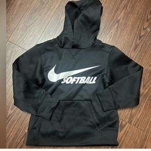 Nike Girls Dri Fit Softball Hoodie Black NEW Size Large
